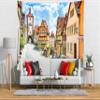 BELECO German Town Street Tapestry Oktoberfest Tapestry 118x78 Inch Rothenburg Bavaria Germany Tapestry Wall Hanging Oktoberfest Bavarian Party Decorations Backdrop Home Decor for Bedroom Living Room view 3