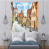 BELECO German Town Street Tapestry Oktoberfest Tapestry 118x78 Inch Rothenburg Bavaria Germany Tapestry Wall Hanging Oktoberfest Bavarian Party Decorations Backdrop Home Decor for Bedroom Living Room view 4