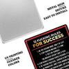 12 Fucking Rules To Success Metal Tin Sign Inspirational Metal Wall Art Decor Sign Retro Poster Cafe Bar Gym Living Room Bathroom Kitchen Home Art Wall Decoration Plaque Gift 8x12 Inch view 3