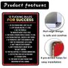 12 Fucking Rules To Success Metal Tin Sign Inspirational Metal Wall Art Decor Sign Retro Poster Cafe Bar Gym Living Room Bathroom Kitchen Home Art Wall Decoration Plaque Gift 8x12 Inch view 4