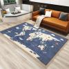 BOWESI Area Rugs 3x5ft, Funny Cartoon World Map Kids Bedroom Rugs, Children's Enlightenment Animal Map Large Nursery Rug, Soft Non-Slip for Decor Teen Boys Room Floor Lounge Nursery view 4