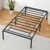 GAOMON 14 Inch Twin Bed Frame with Storage Metal Platform Twin Bed Frame No Box Spring Needed, Mattress Foundation, Easy to Assemble, Black view 1