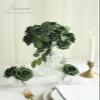 Floroom Artificial Flowers 25pcs Real Looking Emerald Green Foam Fake Roses with Stems for DIY Wedding Bouquets Bridal Shower Centerpieces Floral Arrangements Party Tables Home Decorations view 2