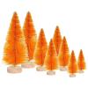 Bottle Brush Trees 8PCS, Artificial Mini Christmas Tree with 4 Size Table Top Christmas Tree with Wooden Base for Home Table Decor Christmas Ornaments Craft Decorations view 1