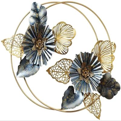 ALKANI 3D Metal Wall Decor Flower Styling Wall Art Creativity Flowers Wall Decoration Modern Styling Flowers Wall Sculptures Artwork for Home Bedroom Wall Sculptures (Color : A)