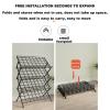 MTSYXYM Portable Shoes Rack,Creative Four-Layer Storage,Folding Shoe Rack Without Installation,4-Tier Foldable Shoe Organizer,Foldable Shoe Rack,for Entryway Bedroom Closet. view 3