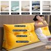 ZZYK Large Triangular Headboard Pillow Wedge Reading Bed Rest Pillow Solid Color Backrest for Daybed Bunk Bed Positioning Support Cushion with Removable Cover,Yellow,80cm/31.5 inches view 4