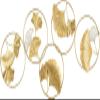 ALKANI Metal Wall Decoration Ginkgo Leaves Wall Decor Round Frame Puzzles Ginkgo Leaves Wall Decoration Ginkgo Biloba Wall Sculpture for Living Room Office Wall Sculptures view 1