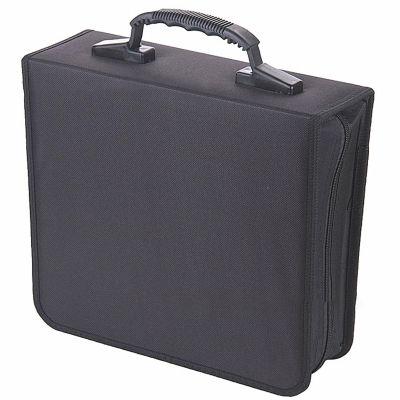 Reyox CD Case DVD Storage Holder, Nylon DVD Cases Organizer, CD Protective Carrying Binder, Portable CD Wallet for Home Travel Black 288 Capacity