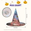 RLDOBOFE Coral Reef print Halloween Witch Hat Cosplay Caps Halloween Decoration Costume Accessories For Halloween Party 3 PCS view 3