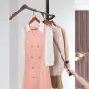 Space Saving Wardrobe Clothes Hanging Rail, Adjustable Telescoping Side Mounted Lift/Pull Down Closet Rod, Closet Storage Organizer, Adjustable Width(52-122cm) (Size : (900-1220mm) x840mm) view 1