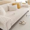 Huierxun Luxury 3D Faux Fur Fluffy Soft Sofa Cover Shaggy Fuzzy Warm Couch Cover Fluffy Furry Anti-Slip Sofa Slipcover Furniture Covers (Cream,28''x28'') view 3