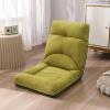 NaKeah Foldable Lazy Sofa Chair, 5-Position Adjustable Floor Chair, Padded Gaming Recliner for Reading Living Room Bedroom Indoor,C view 1