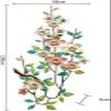 ALKANI Metal Flower Wall Decor Modern Flower Decoration Wall Sculpture Hanging Art Decoration Rustic Wall Decor Sofa Background for Living Room Bedroom Study Office view 2