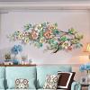 ALKANI Metal Flower Wall Decor Modern Flower Decoration Wall Sculpture Hanging Art Decoration Rustic Wall Decor Sofa Background for Living Room Bedroom Study Office view 3