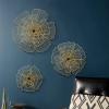 ALKANI 3D Metal Wall Decor Flower Art Wall Sculpture Hollow Wrought Iron Floral Wrought Iron Floral Wall Decoration Modern Wall Art Unique Art Decor Background Wall Decorations view 3