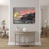 World War II German Tank War Poster Canvas Print Painting Picture Wall Art Home Hallway Bedroom Living Room Decor (Frame,16x20 inch) view 2