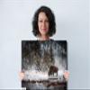 Hot Spring Bison/Buffalo in Snow - Print/Canvas/Acrylic/Metal (Acrylic Print, 16x20 Inches) view 4