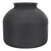 Yardwe Black Iron Vase Matte Black Vase Decorative Modern Vase for Home Decor view 1