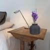 Yardwe Black Iron Vase Matte Black Vase Decorative Modern Vase for Home Decor view 2