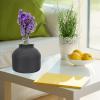 Yardwe Black Iron Vase Matte Black Vase Decorative Modern Vase for Home Decor view 3