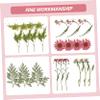 EXCEART DIY Dried Pressed Flower Kit for Crafts Natural Dried Flowers Set for Home Decor Scrapbooking Candle Making and Jewelry  Includes Petals and Tweezers view 3