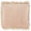 HomeRoots Beige Knubby Plush Lumbar Throw Pillow view 2