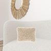 HomeRoots Beige Knubby Plush Lumbar Throw Pillow view 3