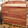 40" real wood cedar chest, hope and blanket box, storage for wool clothes, hunting clothes, baby items to be saved in tis chest view 2