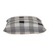 HomeRoots Lead Grey Checkered Pillow view 4