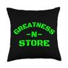 Shirts of Greatness Greatness-N-Store Original Logo Throw Pillow, 18x18, Multicolor view 1