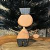 Chunky Wood Lil Jack o Lantern Pumpkin Halloween Primitive Figurine Decor Cute! for Holiday, Kitchen, Farhouse, Home Decor. view 4