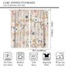 Boho Vintage Rainbow Window Curtains,Home Bedroom Living Room Window Treatments,Abstract Geometric Rainbow Pattern Curtain for Bedrooms 63x63in view 2