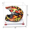 Better Display Cases Acrylic Versatile Display Case - Large Rectangle Box with Clear Case, Red Risers and White Base 16" x 13" x 14" (A024/V61) view 2