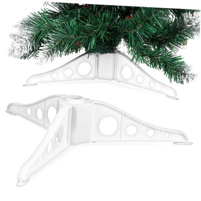 CLISPEED Christmas Tree Display Stand Christmas Tree Stand Small Tree Fixator Christmas Tree Turning Stand Holiday Tree Base Kickstand Home Xmas Tree Supplies Plastic Holder Iron Frame 15c