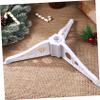 CLISPEED Christmas Tree Display Stand Christmas Tree Stand Small Tree Fixator Christmas Tree Turning Stand Holiday Tree Base Kickstand Home Xmas Tree Supplies Plastic Holder Iron Frame 15c view 2