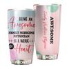 Awesome Family Medicine Physician Tumbler Stainless Steel 20oz, Funny Family Medicine Physician Gifts Bulk For Birthday Christmas, Office Gifts For Men Women Work Friend Coworker Driking Coffee Cup view 1