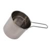 Fdit Mini Deep Fryer, Stainless Steel Frying Pot with Long Handle and Drainer Basket, 4.7x5.1x5.5 Inch, 2 Piece Set view 1