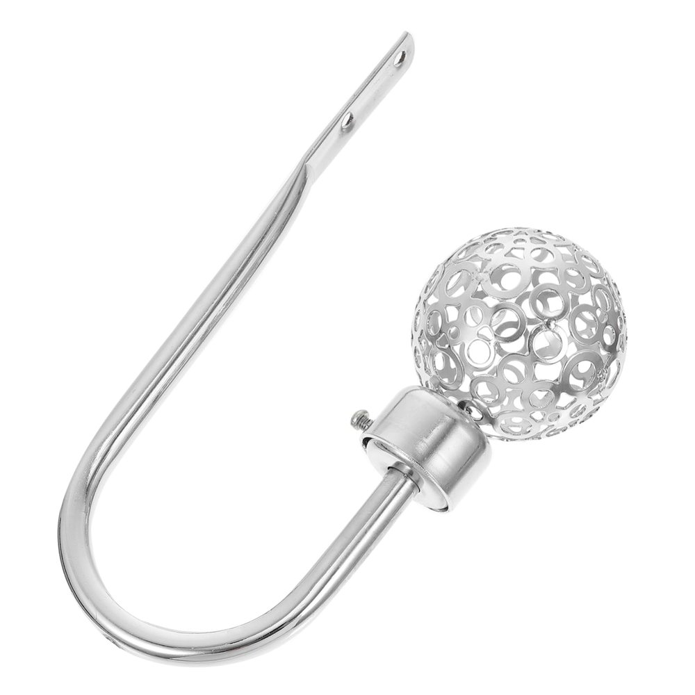 OSALADI Wall Mounted Curtain Tieback Hooks Decorative Curtain Holders for Drapery Elegant U-Shaped Design Easy Installation Finish for Home Decor