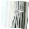 OSALADI Wall Mounted Curtain Tieback Hooks Decorative Curtain Holders for Drapery Elegant U-Shaped Design Easy Installation Finish for Home Decor view 2