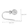 OSALADI Wall Mounted Curtain Tieback Hooks Decorative Curtain Holders for Drapery Elegant U-Shaped Design Easy Installation Finish for Home Decor view 4