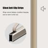 ZJKXJH Closet Rod 20-165cm, Metal Wardrobe Cabinet Rail with Non-Slip Strip, Champagne Black Wall Mounted Hanging Clothes Rod, Easy to Cut (Color : Champagne, Size : 50cm/19.7in) view 3