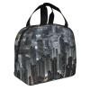 Aerial Night of View Hong Kong print Lunch Bag Portable Insulated Reusable Tote Bag Lunch Box For Work Camping Travel Picnic view 2