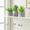 ASOPHEX Artificial Succulents Plants, Small Fake Plants in Pots Funny Desk Faux Succulents Plant with Cute Hanging Leg Artificial Plants for Home Decor Indoor for Office Decor for Women view 3