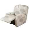 4-Pieces Recliner Couch Cover with Pockets Lazy Boy Recliner Slipcovers 1 Seat Stretch Printed Recliner Chair Cover Non Slip Recliner Furniture Protector for Living Room with Elastic Bottom ( Color : view 1