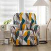 4-Pieces Recliner Couch Cover with Pockets Lazy Boy Recliner Slipcovers 1 Seat Stretch Printed Recliner Chair Cover Non Slip Recliner Furniture Protector for Living Room with Elastic Bottom ( Color : view 2