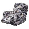 4-Pieces Recliner Couch Cover with Pockets Lazy Boy Recliner Slipcovers 1 Seat Stretch Printed Recliner Chair Cover Non Slip Recliner Furniture Protector for Living Room with Elastic Bottom ( Color : view 1