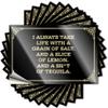 Car Stickers I Always Take Life with A Grain of Salt. and A Slice of Lemon. and A Sh*T of Tequila. Stickers Car Warning Sticker Mechanic Stickers (Color : Colour, Size : 8X12CM) view 1
