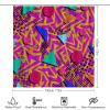 FBMLBRB Brebasf 80s 90s. Creative Bathroom Shower Curtain Set Vintage 80s Retro 90s Dots Geometric Non Slip Waterproof Bath Mat Toilet Mat Rugs,72" W x 72" L view 2