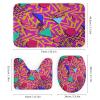 FBMLBRB Brebasf 80s 90s. Creative Bathroom Shower Curtain Set Vintage 80s Retro 90s Dots Geometric Non Slip Waterproof Bath Mat Toilet Mat Rugs,72" W x 72" L view 3